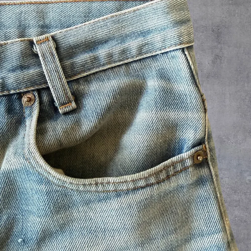 VTG 70s 80s Levis 517 Bootcut Jeans Light Wash USA Made 29x29 Perfect Fade